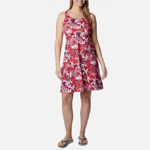 Columbia PFG Freezer III Dress Womens 1X Stretch Golf Tropical Outdoors Gorpcore